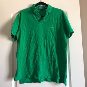 Ralph Lauren Polo. XL. Green with yellow horse.